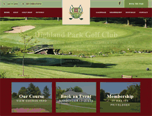Tablet Screenshot of highlandparkgolfclub.com
